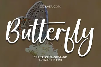 Butterfly Script font