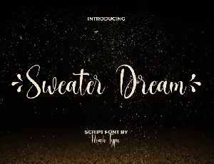 Sweater Dream font