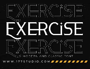 Exercise font