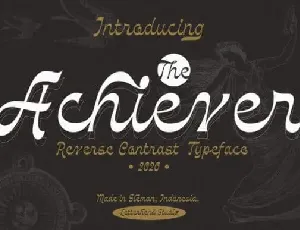 The Achiever Script font