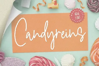 Candyreins Monoline Calligraphy font