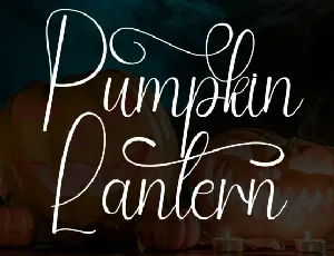 Pumpkin Lantern Script font