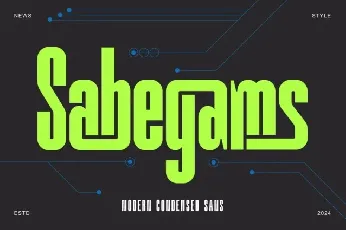 Sabegams font