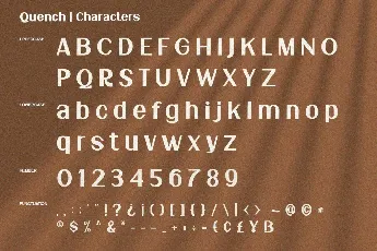 Quench Free font