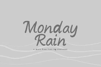 Monday Rain font