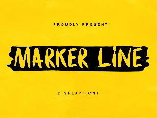 Marker Line - Personal Use font