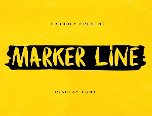 Marker Line - Personal Use font