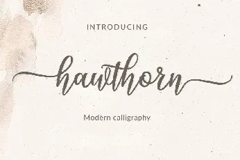 Hawthorn font