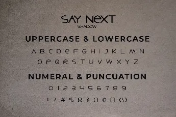 Say Next font