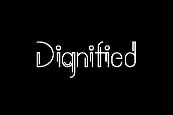 Dignified font