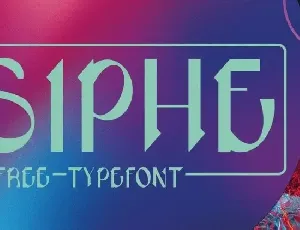 Siphe Display font