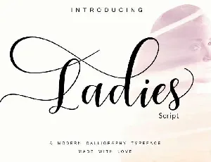 Ladies Script font