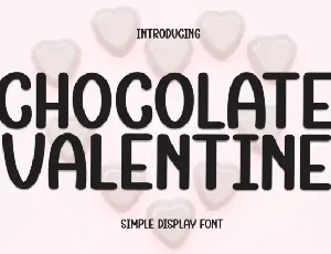 Chocolate Valentine Display font