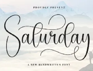 Saturday Calligraphy font