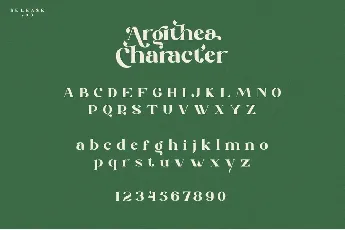 Argithea font