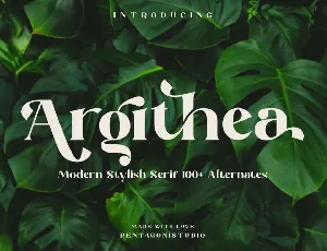 Argithea font