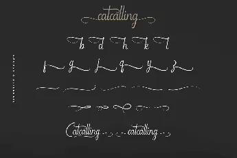 Catcalling Demo font