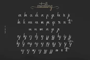 Catcalling Demo font