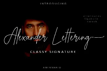 Alexander Lettering font