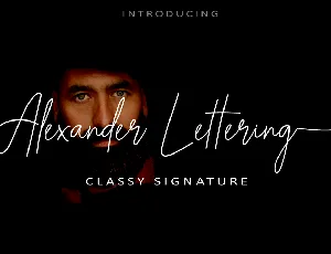 Alexander Lettering font