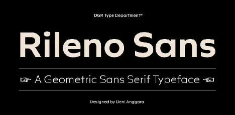 Rileno Sans font