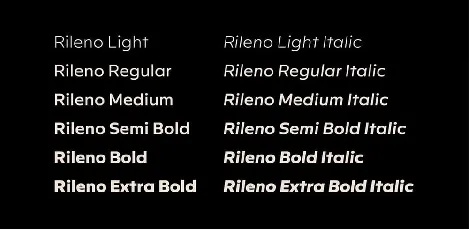 Rileno Sans font