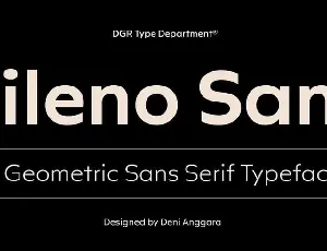 Rileno Sans font