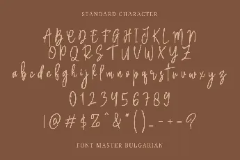 Master Bulgarian font