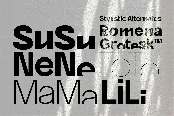 Romena font