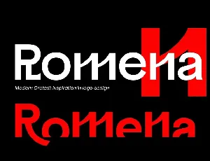 Romena font