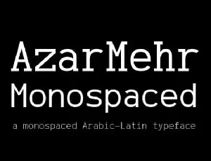 AzarMehr Monospaced Duo font