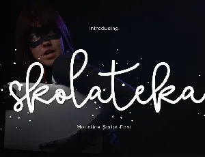 Skolateka Handwritten font