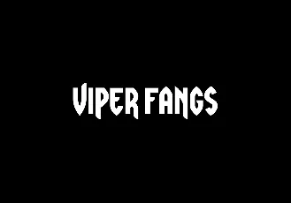 Viper Fangs font