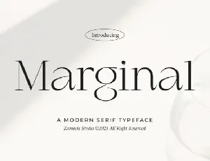 Marginal font