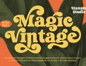 Magic Vintage Serif font