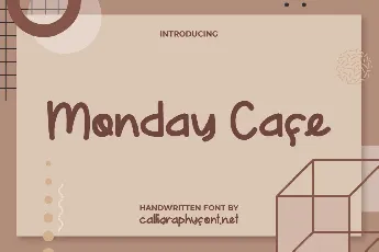 MondayCafeDemo font