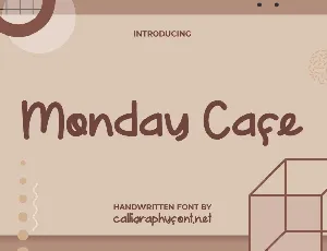 MondayCafeDemo font