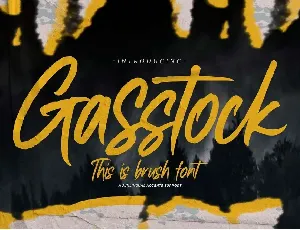 Gasstock font