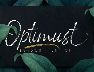 Optimust font