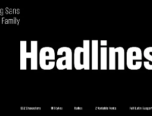 Headlines font