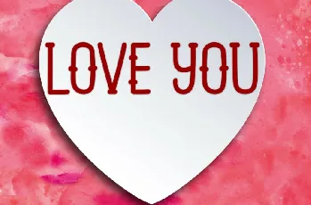 Movie Valentine Display font