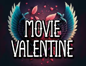 Movie Valentine Display font