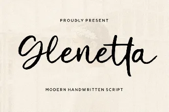 Glenetta font