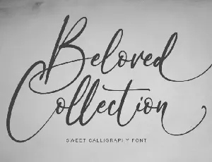 Beloved Collection Calligraphy font