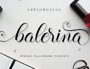 Balerina Script font