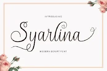 Syarlina Script font