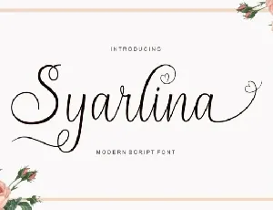 Syarlina Script font