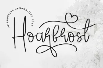 Hoarfrost Script font