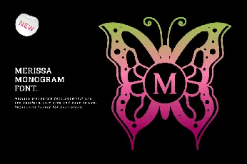 Merissa Monogram font