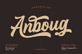 Anboug font